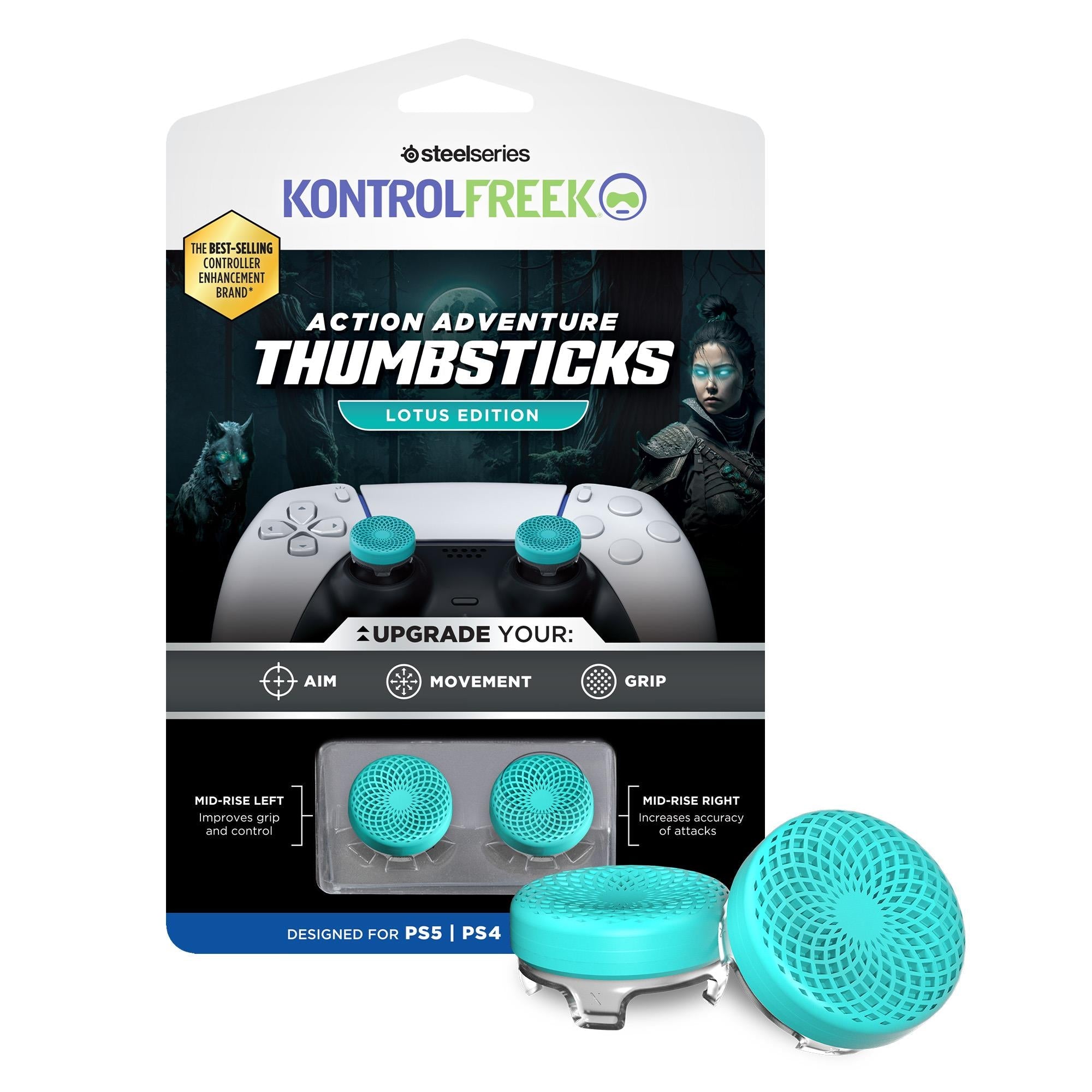 KontrolFreek Action Adv Lotus Thumbsticks for Playstation