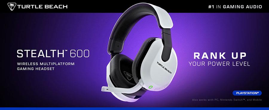 Turtle Beach Stealth 600 Wireless Gaming Headset for PlayStation (White)