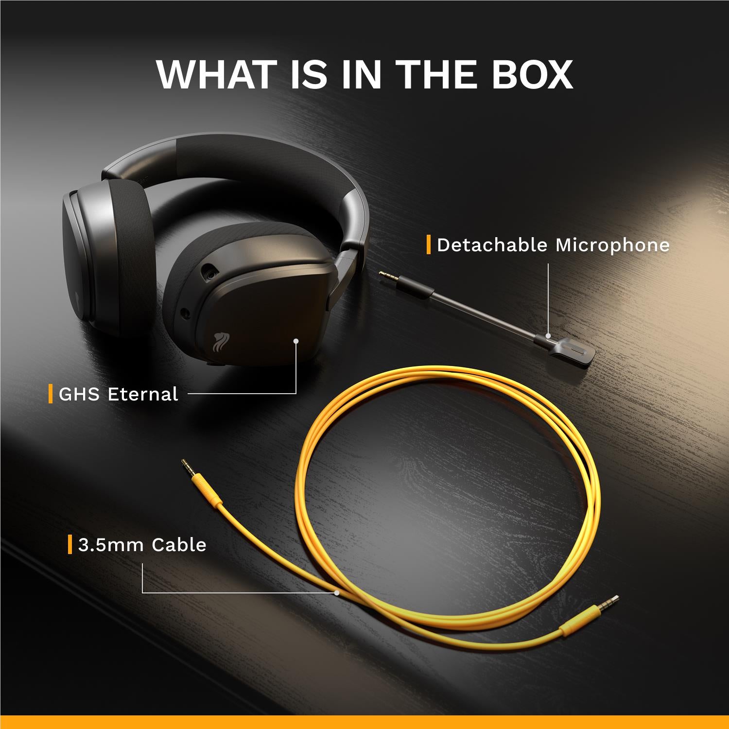 Glorious GHS Eternal Stereo Gaming Headset for PS5, PS4, Xbox, Switch and PC (Black)