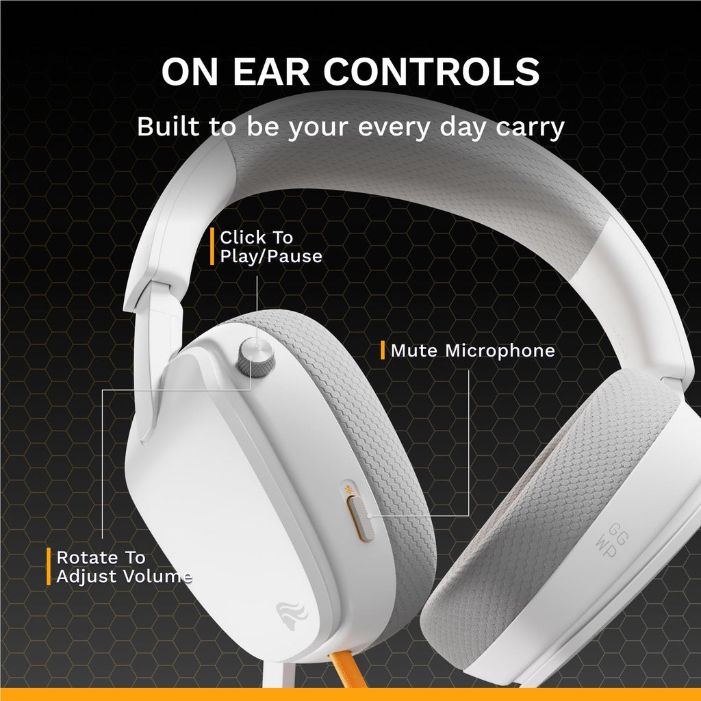 Glorious GHS Eternal Stereo Gaming Headset for PS5, PS4, Xbox, Switch and PC (White)